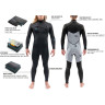 Гидрокостюм DAKINE MEN'S MISSION CHEST ZIP FULL SUIT 2/2mm Black Размер L DK21M22M (0604565434296)